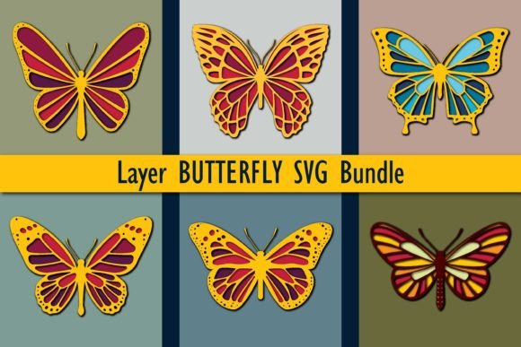Beautiful Butterfly SVG Bundle for Laser and Paper-cut Projects