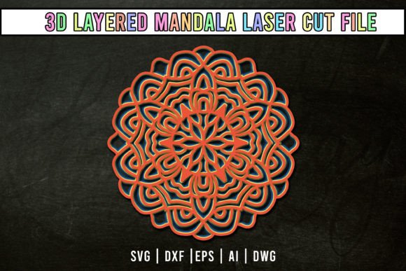 Discover the Artistry of Multilayered Mandala Laser Cut Design