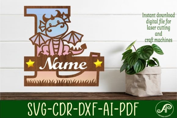 Dragon Capital Monogram Letter L SVG Cut