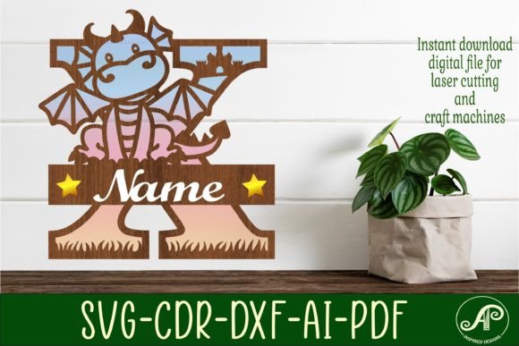 Dragon Capital Monogram Letter X SVG Cut