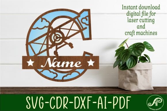 Elegant Monogram Letter C SVG Cut File