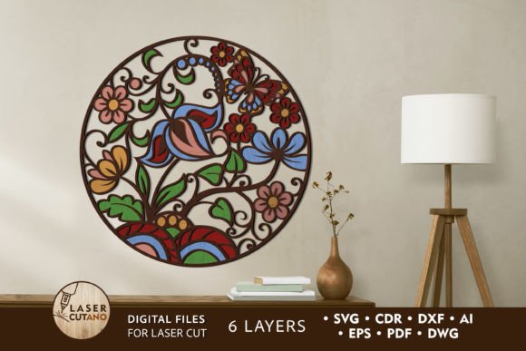 Floral Multilayer Decoration: Elevate Your Designs with Precision