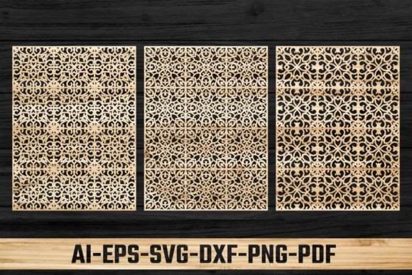 Laser Cut Ornamental Panel Template 03: Elevate Your Designs