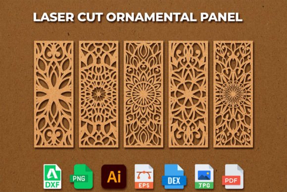 Laser Cut Ornamental Panel Template 15