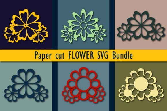 Laser & Paper-cut Floral SVG Bundle