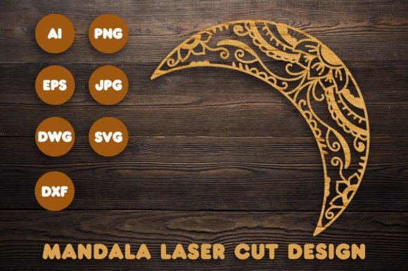 Unlock Lunar Artistry: 3D Moon Mandala SVG Files